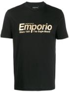 Emporio Armani Short Sleeve Logo T-shirt - Black