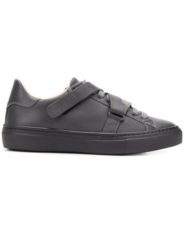 Fabiana Filippi Touch-strap Low-top Sneakers - Grey
