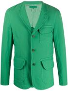 Comme Des Garçons Shirt Single-breasted Fitted Blazer - Green