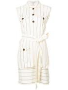 Derek Lam 10 Crosby Sleeveless Utility Dress - Nude & Neutrals