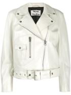 Acne Studios Relaxed Fit Biker Jacket - White