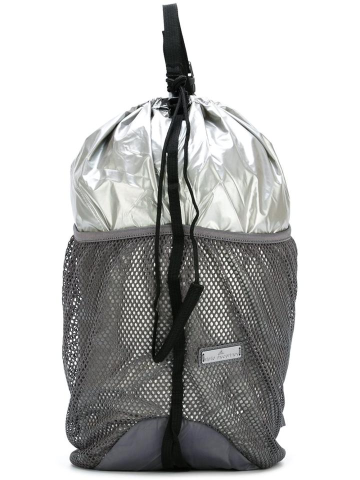 Adidas By Stella Mccartney Metallic Drawstring Backpack