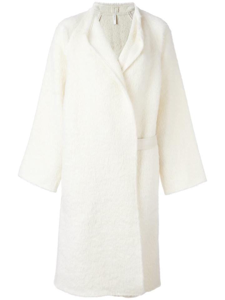 Helmut Lang Belted Mid-length Coat - White