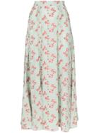 N Duo Hamptons Floral Print Maxi Skirt - Green