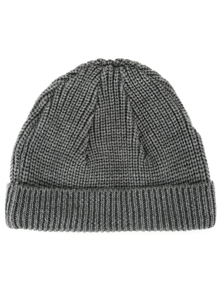 Cityshop Ribbed Beanie, Men's, Grey, Acrylic/wool