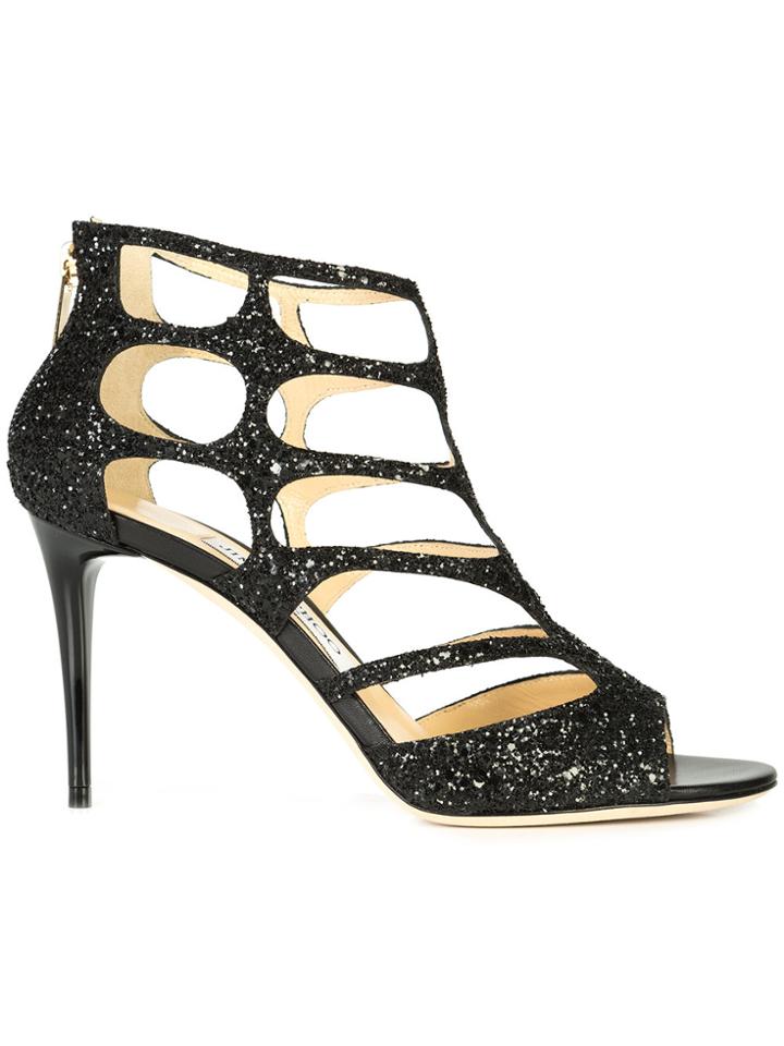 Jimmy Choo Ren 85 Sandals - Black