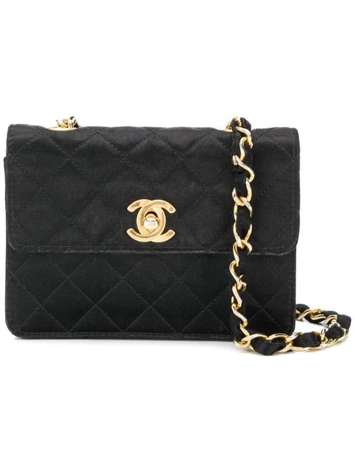 Chanel Pre-owned Quilted Cross-body Bag - Black