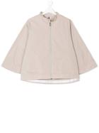 Fay Kids Teen Wide Sleeved Jacket - Nude & Neutrals