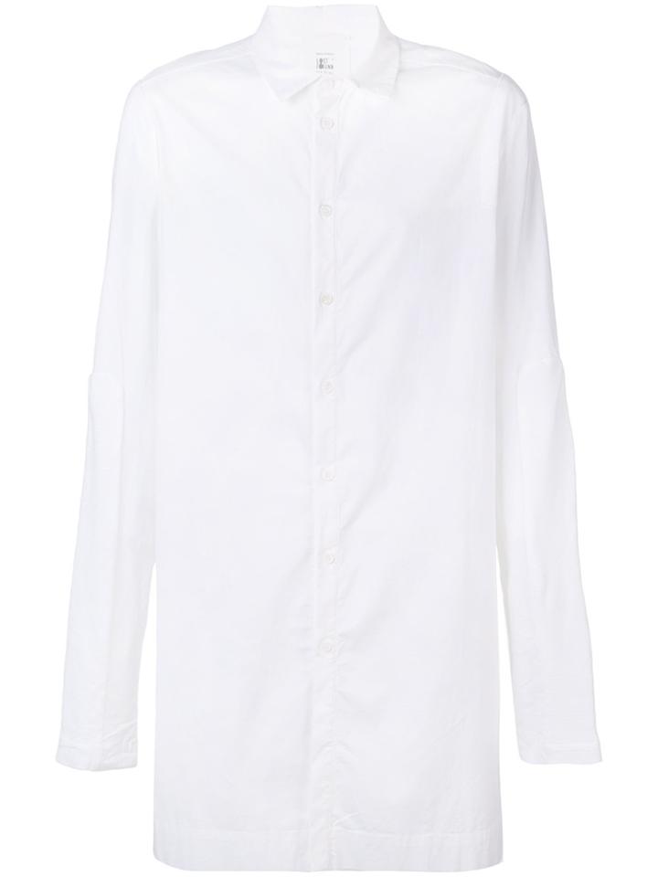 Lost & Found Rooms Long Over Shirt - White