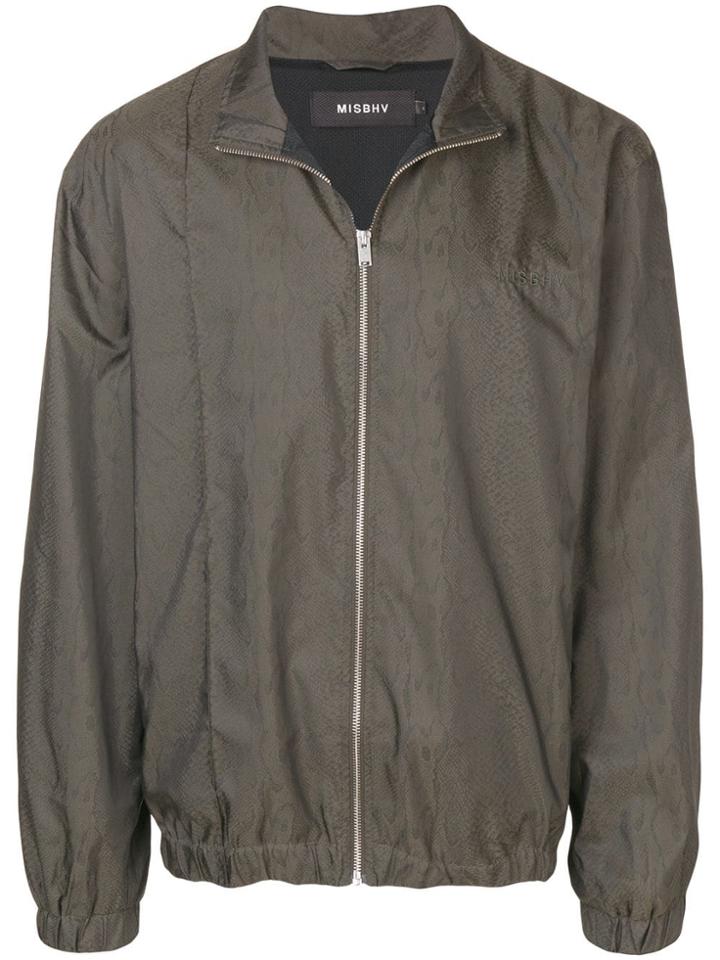 Misbhv Snake Effect Lightweight Jacket - Green