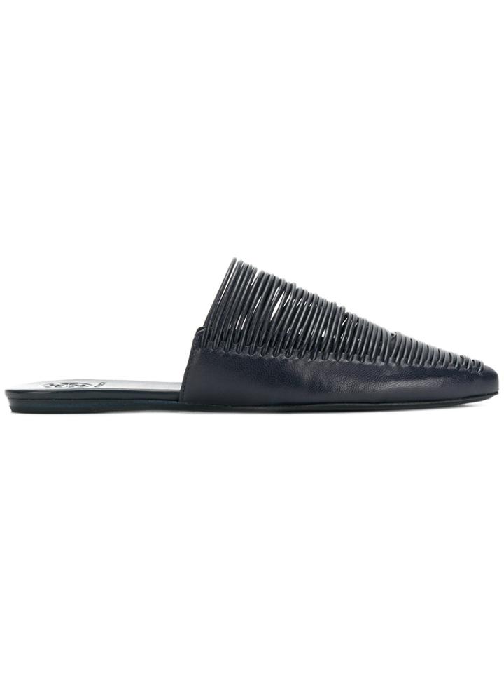 Tory Burch Sienna Flat Slippers - Blue