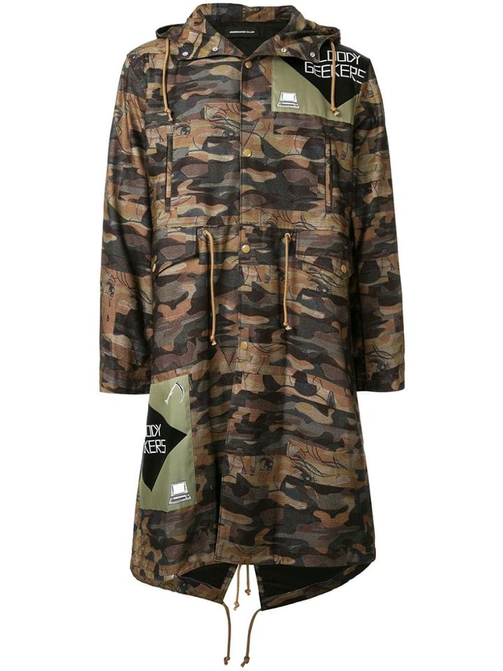 Undercover 'bloody Geekers' Camouflage Raincoat - Multicolour