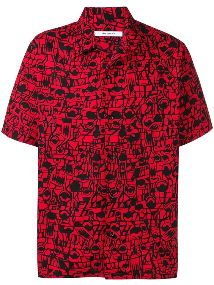 Givenchy Printed Short-sleeved Shirt - Red