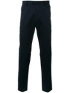 Gucci Straight-leg Trousers, Men's, Size: 46, Blue, Cotton/spandex/elastane