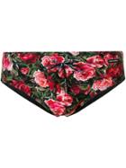 Dolce & Gabbana Floral Print Beachwear - Red