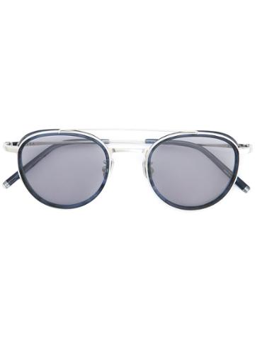 Maska Double Frame Round Sunglasses - Blue