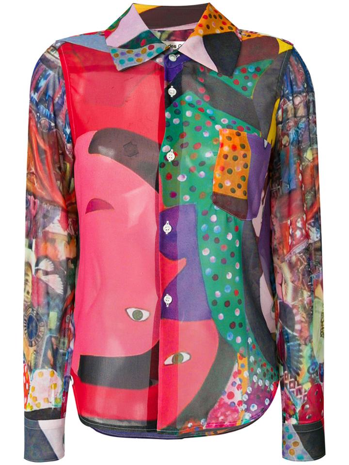 Comme Des Garçons Graphic Print Shirt - Multicolour