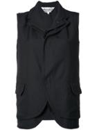 Comme Des Garçons Comme Des Garçons Pinstriped Vest - Black