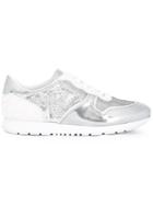 Tod's Metallic Lace-up Sneakers - Grey