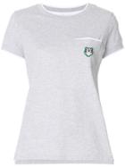 Kenzo Logo Embroidered T-shirt - Grey