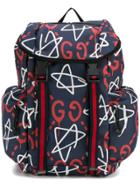 Gucci Guccighost Canvas Techpack - Blue