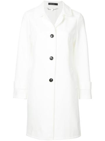 Marc Cain Single Breasted Coat - White