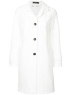 Marc Cain Single Breasted Coat - White