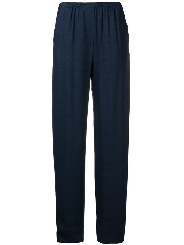 Emporio Armani Loose Fit Trousers - Blue