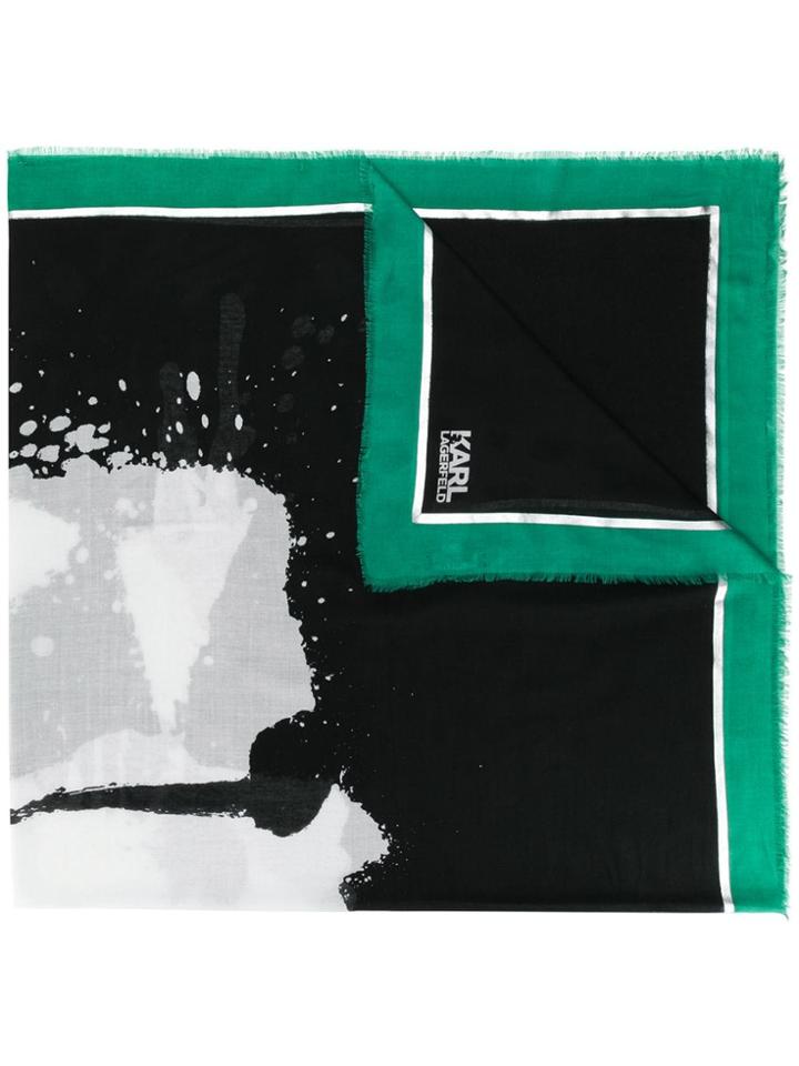 Karl Lagerfeld Sprayface Scarf - Black