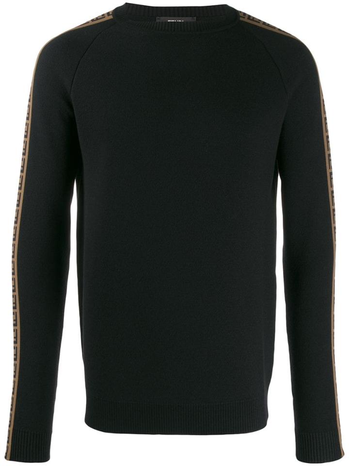 Fendi Ff Logo Jumper - Black