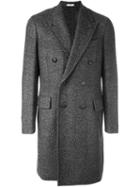 Boglioli Double-breasted Coat, Men's, Size: 50, Grey, Acrylic/polyamide/polyester/virgin Wool
