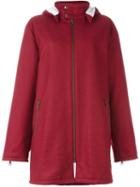 Gigli Vintage Stitch Detail Hooded Coat, Women's, Size: 52, Red