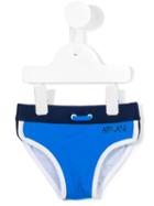 Armani Junior - Logo Print Swim Shorts - Kids - Polyamide/spandex/elastane - 6 Mth, Blue