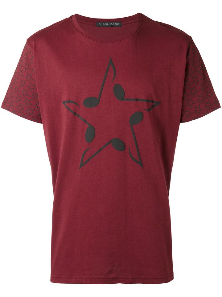 Super Légère Star T-shirt, Men's, Size: Small, Red, Cotton