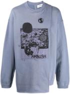 Ambush Embroidered Graphic Sweatshirt - Blue