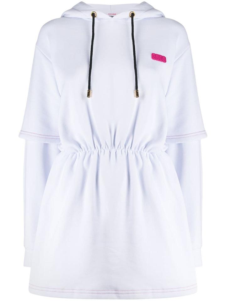 Gcds Hooded Sweat Dress - White