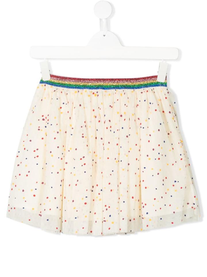Stella Mccartney Kids Teen Glitter Polka Dot Tutu - White