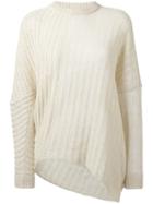 Stella Mccartney - Chunky Knit Jumper - Women - Linen/flax - 40, Nude/neutrals, Linen/flax