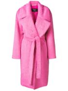 Rochas Oversized Belted Coat - Pink