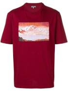 Lanvin Mountain Print T-shirt - Red