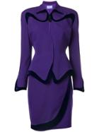 Thierry Mugler Vintage Skirt And Jacket Set - Pink & Purple