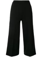 Twin-set Popper Cropped Trousers - Black