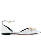 Marco De Vincenzo Embellished Ballerinas - Metallic