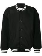 Monkey Time College Shearling Bomber Jacket - Black