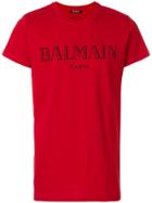 Balmain Logo T-shirt - Red