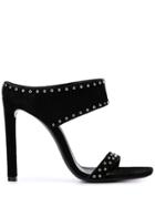 Saint Laurent Studded Mule Sandals - Black