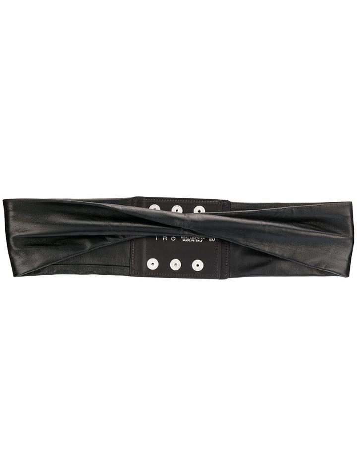Iro Twisted Front Belt - Black
