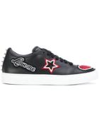 Philipp Plein Patch Lace-up Sneakers - Black