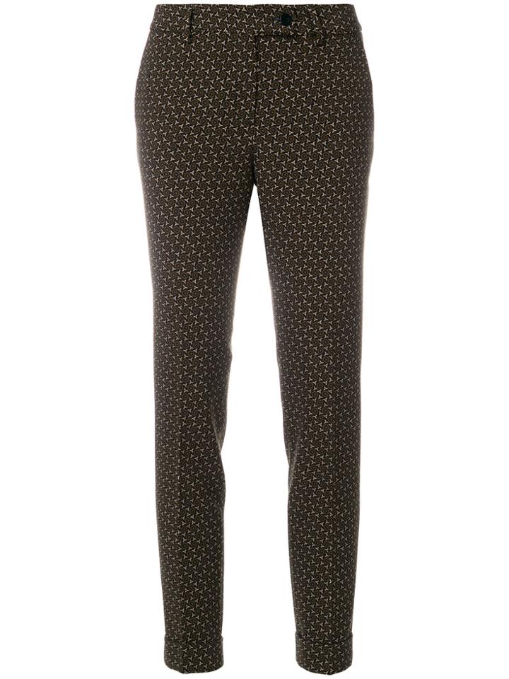 Meme Embroidered Tailored Trousers - Multicolour