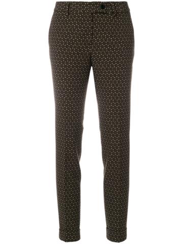 Meme Embroidered Tailored Trousers - Multicolour